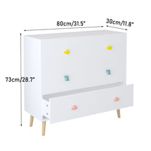 Load image into Gallery viewer, 3 Drawer Dresser, Storage Cabinet With Anti Tip Safety
