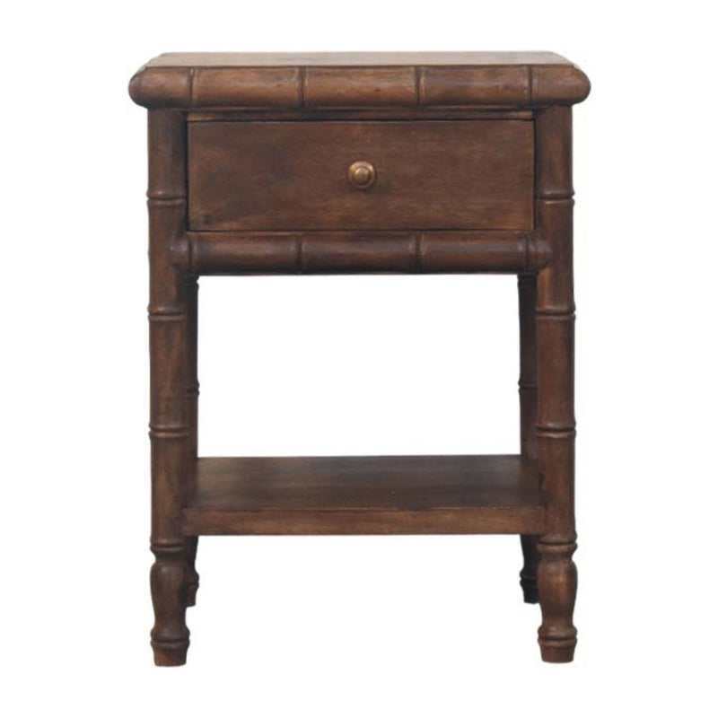 24" Two Drawer Nightstand - Brown