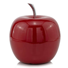 Load image into Gallery viewer, Decorative Apple Tabletop Sculpture (354656) - Red / Silver
