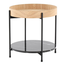 Load image into Gallery viewer, Daniella - Contemporary End Table - Black / Natural
