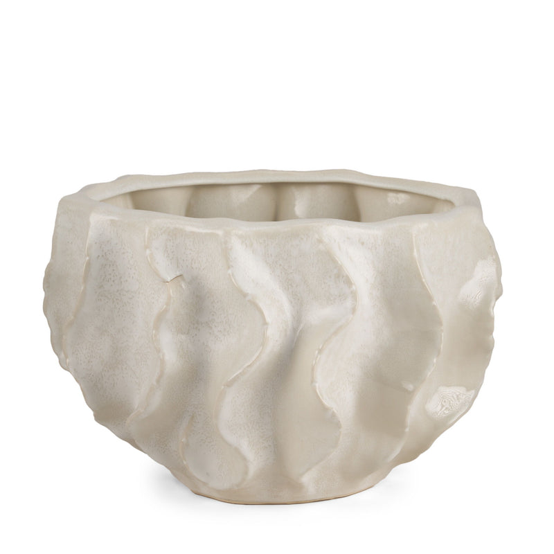 Sculptural Table Vase (608342) - Cream