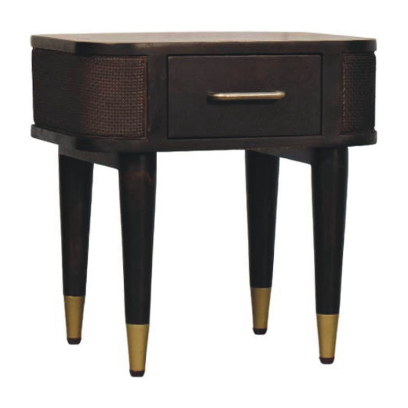 18" Two Drawer Nightstand - Brown