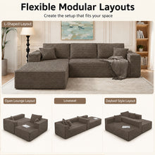 Load image into Gallery viewer, Modern L-Shaped Sectional Sofa With Left Facing Chaise
