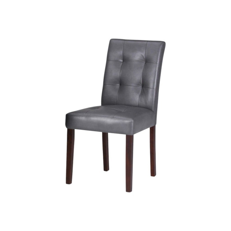Dining Parsons Chairs Wood (Set of 2) - Brown / Gray