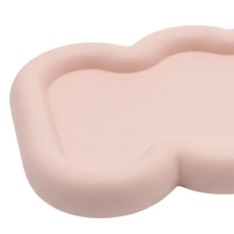 Resin Handmade Scalloped Trinket Tray - Pale Pink
