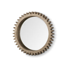 Load image into Gallery viewer, 35" Abstract Wood Framed Accent Mirror - Brown
