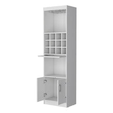 Load image into Gallery viewer, 71" Wood Bar Cabinet With Two Doors - White
