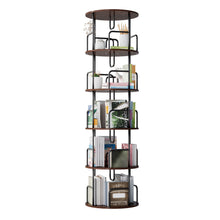 Load image into Gallery viewer, Rotating Bookshelf Tower 5 Tier Spinning 360 Degree Revolving Storage Shelf
