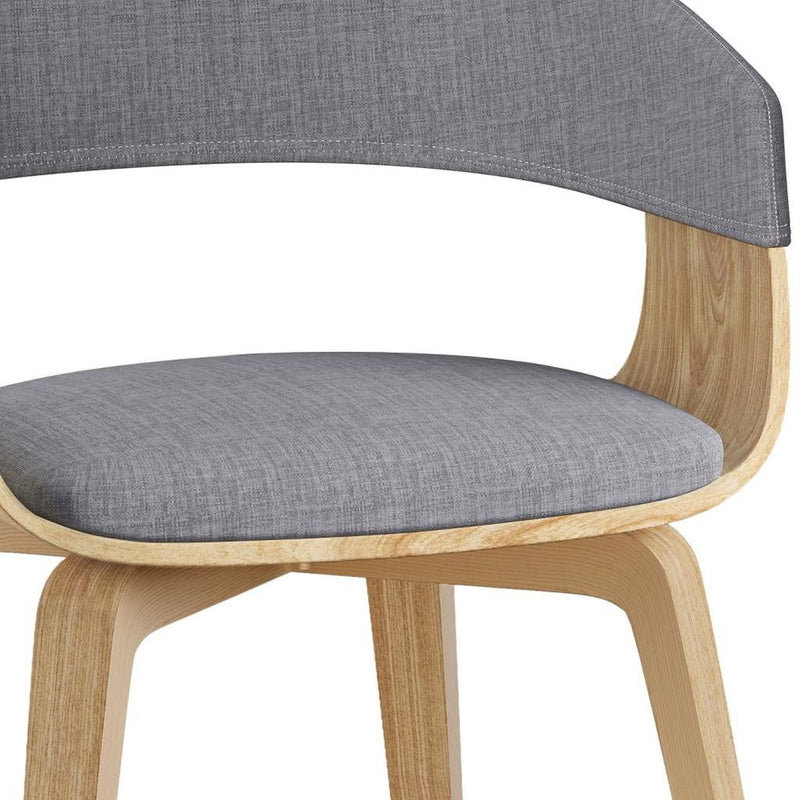 Wood Dining Parsons Chair - Gray / Brown