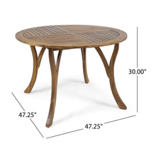 Load image into Gallery viewer, Hermosa - Outdoor Acacia Wood Table Circular Design
