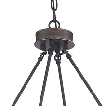 Load image into Gallery viewer, 37'' Candle Style Twelve Light Metal Dimmable Chandelier - Brown / Black
