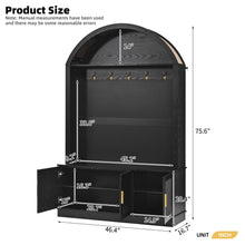 Load image into Gallery viewer, Arched Top Hall Tree With 5 Hooks
