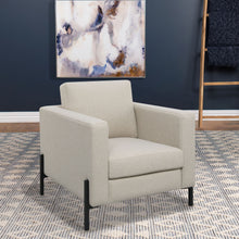 Load image into Gallery viewer, Schwan - Upholstered Track Arm Accent Chair - Oatmeal
