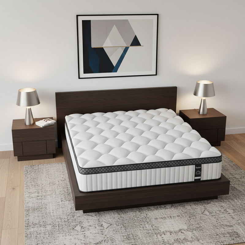 12" Twin Foam Hybrid Mattress - White