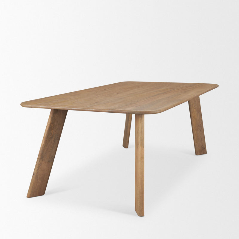 Solid Wood Dining Table (727895) - Brown