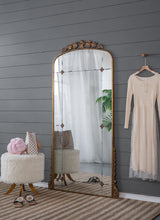 Load image into Gallery viewer, Lavish - Full Length Mirror, AntiqueMetal Floor Mirror For Living Room, Bedroom - Gold
