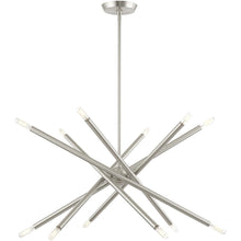 Load image into Gallery viewer, Six-Light Dimmable Chandelier With Shades - Nickel
