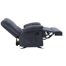 Load image into Gallery viewer, Polyester Blend Manual Recliner (718705) - Blue
