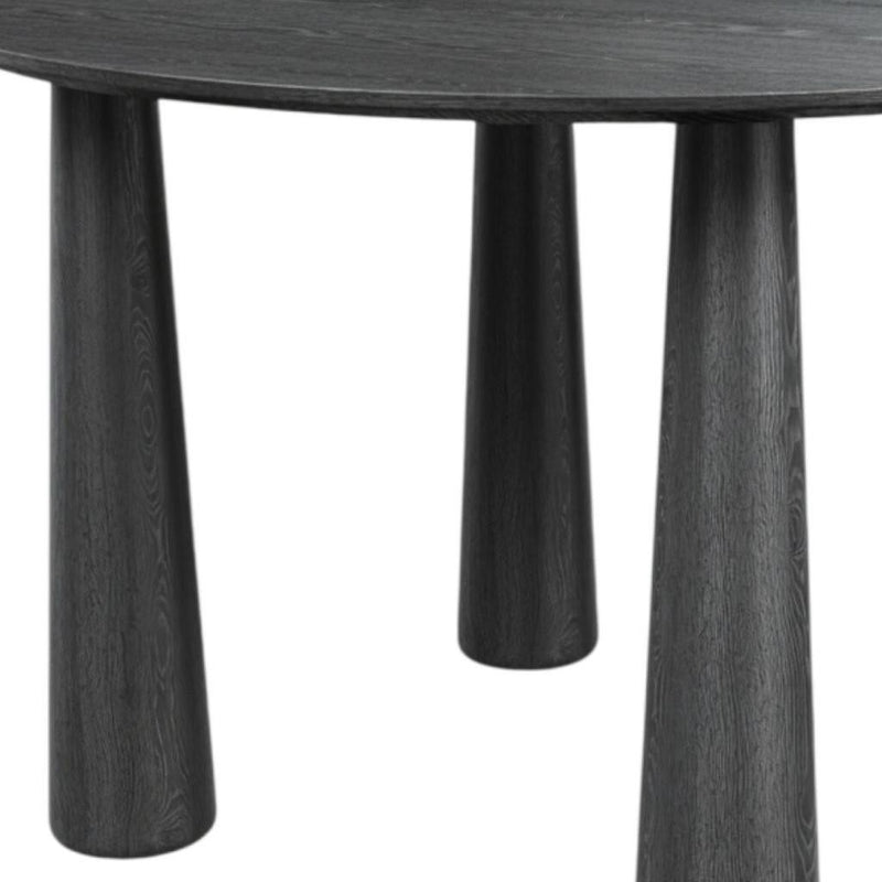 67" Solid Wood Oval Dining Table - Black