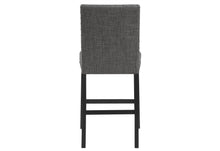 Load image into Gallery viewer, 26" Wood Counter Height Bar Chairs (Set of 2) - Gray / Black
