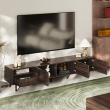 Load image into Gallery viewer, 78" TV Stand With Storage Cabinets For Living Room - Walnut
