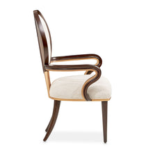 Load image into Gallery viewer, Camellia Field - Dining Arm Chair (Set of 2) - Linen / Warm Pecan
