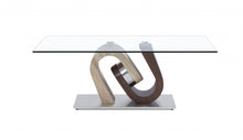 Load image into Gallery viewer, Glass Coffee Table - Clear / Oak
