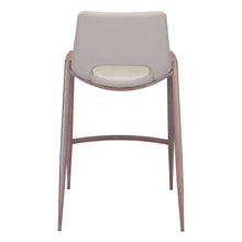Load image into Gallery viewer, Steel Low Back Counter Height Bar Chairs (Set of 2) - Beige And Brown
