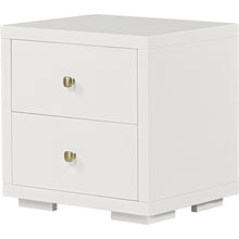 Load image into Gallery viewer, 19" Two Drawer Nightstand - White
