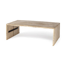 Load image into Gallery viewer, Rectangular Solid Wood Top And Base Coffee Table - Light Brown
