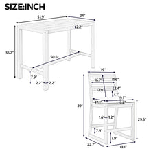 Load image into Gallery viewer, Patio Bar Set With Ergonomic Chairs
