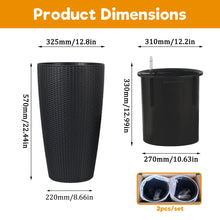 Load image into Gallery viewer, Tall Planters Set With Water Level Monitor And Auto Watering

