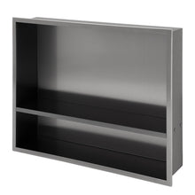 Load image into Gallery viewer, Modern Stainless Steel Shower Niche Double Shelf For Bathroom
