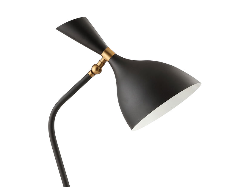 Table Lamp LED With Bell Shade - Black