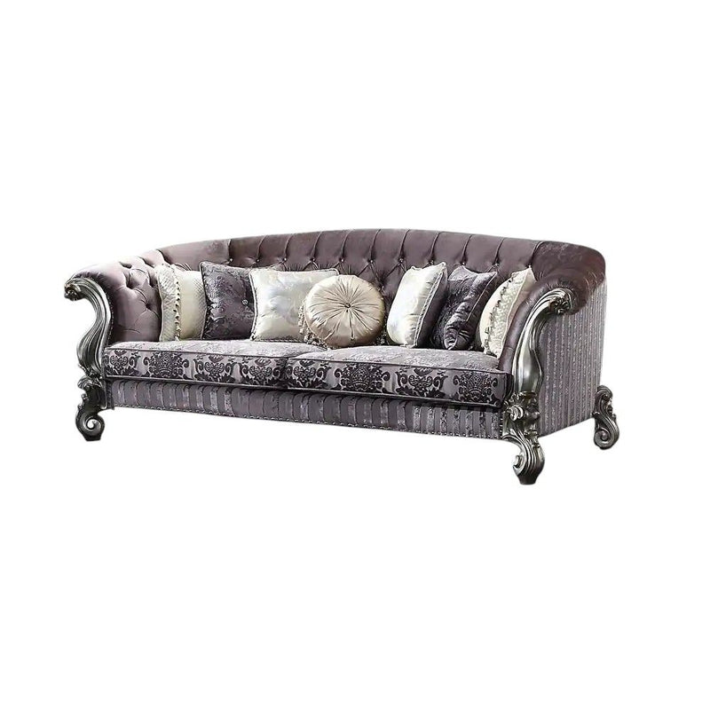 Velvet Velvet Sofa - Antique Platinum