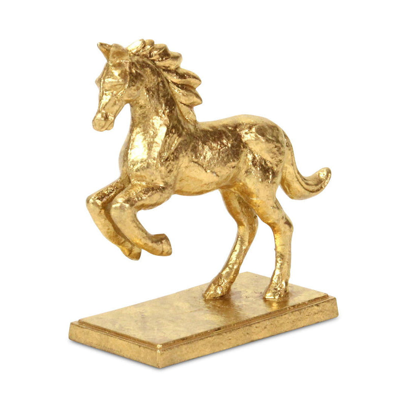 Horse Tabletop Sculpture - Gold
