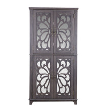 Load image into Gallery viewer, Modern Sideboard Buffet With 4 Mirrored Doors, Adjustable Shelves
