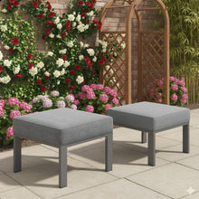 Load image into Gallery viewer, All-Weather Patio Ottomans With Thick Cushions (Set of 2)
