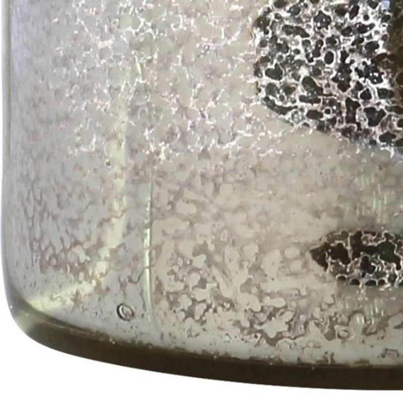 25" Novelty Table Lamp With Drum Shade - Silver