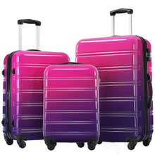 Load image into Gallery viewer, Hardshell Luggage Sets 3 Piece Gradient Color Expandable Suitcase With Spinner Wheels And Tsa Lock Lightweight 20" 24" 28" Available
