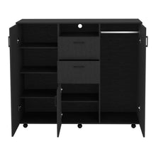 Load image into Gallery viewer, 55" Two Drawer Combo Dresser - Black
