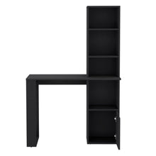 Load image into Gallery viewer, Writing Desk With Bookcase And Cabinet - Black
