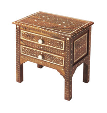 Load image into Gallery viewer, Solid Wood Frame Standard Accent Chest With Two Drawers - Brown And White
