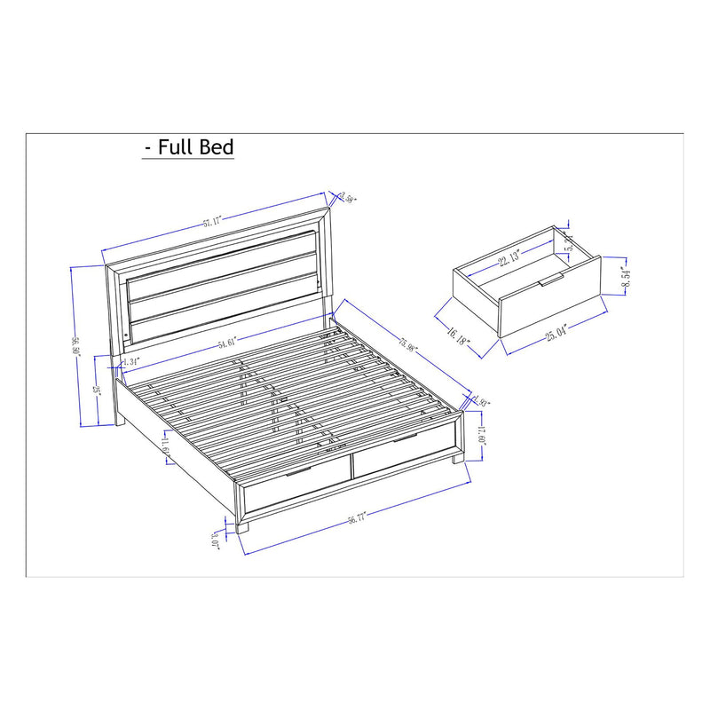 Cllisie - Bed With Padded Headboard