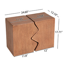 Load image into Gallery viewer, Rectangular Outdoor Indoor Accent Side Table (Set of 2)
