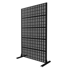 Load image into Gallery viewer, Outdoor And Indoor Divider With Freestanding Decorative Privacy Screen - Black

