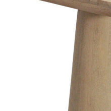 Load image into Gallery viewer, 24" Distressed Solid Wood Square Pedestal End Table - Natural
