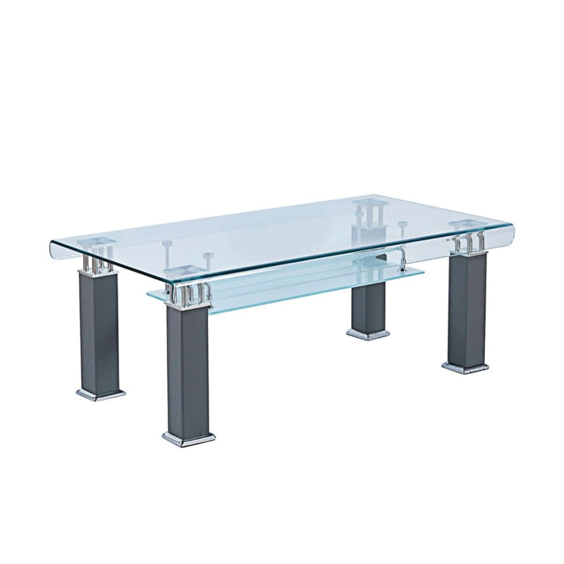 Mirrored Coffee Table - Gray