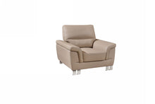 Load image into Gallery viewer, Modern Leather Chair - Beige
