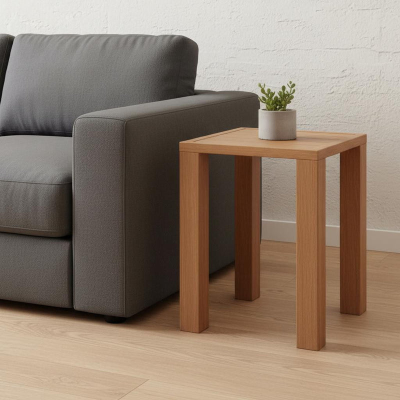 Aluminum End Table - Natural